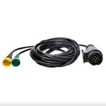 Kabelset 9m met stekker 13 polig en 2x connector 5-polig