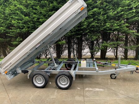 Dubbelas kipper aanhangwagen 314x175x30 cm MTM 3000Kg