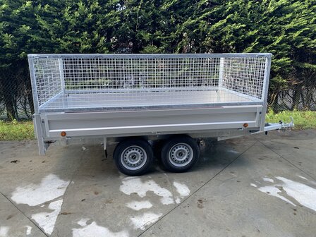 Dubbelas Plateau 308x158x30cm + Loofrekken 70Cm