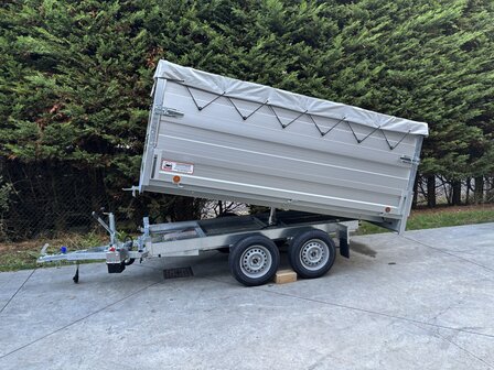 Kipper aanhangwagen + 2 lagen aluminium