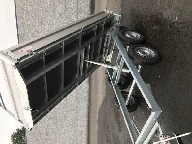 Dubbelas kipper aanhangwagen 308x158 Mtm 750kg