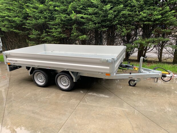 Dubbelas kipper aanhangwagen 314x175x30 cm MTM 3000Kg