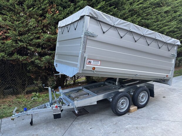 Kipper aanhangwagen + 2 lagen aluminium