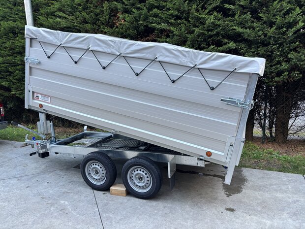 Kipper aanhangwagen + 2 lagen aluminium