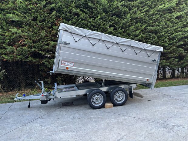 Kipper aanhangwagen + 2 lagen aluminium